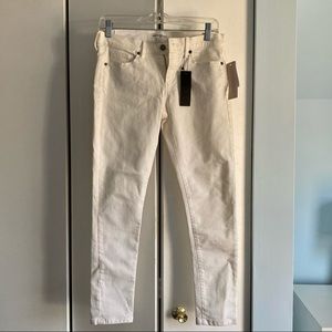 NWT Banana Republic Skinny Ankle White Jeans